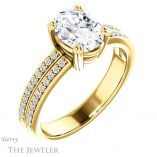 Oval Shaped Forever One Moissanite Engagement Ring #GTJ1027-oval-fo-y 4 Oval Shaped Forever One Moissanite Engagement Ring #GTJ1027-oval-fo-y