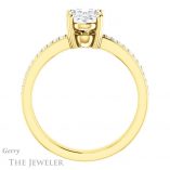 Oval Shaped Forever One Moissanite Engagement Ring #GTJ1027-oval-fo-y 2 Oval Shaped Forever One Moissanite Engagement Ring #GTJ1027-oval-fo-y