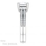 Princess Cut Forever One Moissanite Engagement Ring #GTJ1027-square-fo-w