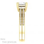 Princess Cut Forever One Moissanite Engagement Ring #GTJ1027-square-fo-y
