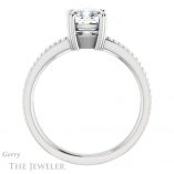 Cushion Cut Forever One Moissanite Engagement Ring #GTJ1030-cushion-fo-w