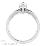 Marquise Cut Forever Brilliant Moissanite Engagement Ring #GTJ1030-marquise-fb-w