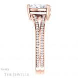 Pear Shaped Forever Brilliant Moissanite Engagement Ring #GTJ1030-pear-fb-r