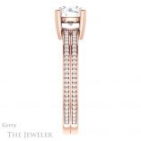 Round Cut Forever One Moissanite Engagement Ring #GTJ1030-round-fo-r 3 Round Cut Forever One Moissanite Engagement Ring #GTJ1030-round-fo-r
