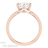 Cushion Cut Forever One Moissanite Engagement Ring #GTJ1031-cushion-fo-r