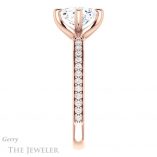 Cushion Cut Forever One Moissanite Engagement Ring #GTJ1031-cushion-fo-r