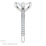Oval Shaped Forever One Moissanite Engagement Ring #GTJ1031-oval-fo-w 3 Oval Shaped Forever One Moissanite Engagement Ring #GTJ1031-oval-fo-w
