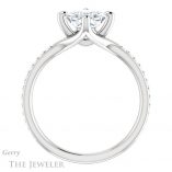 Princess Cut Forever One Moissanite Engagement Ring #GTJ1031-square-fo-w 2 Princess Cut Forever One Moissanite Engagement Ring #GTJ1031-square-fo-w