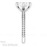 Princess Cut Forever One Moissanite Engagement Ring #GTJ1031-square-fo-w 3 Princess Cut Forever One Moissanite Engagement Ring #GTJ1031-square-fo-w
