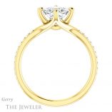 Princess Cut Forever One Moissanite Engagement Ring #GTJ1031-square-fo-y 2 Princess Cut Forever One Moissanite Engagement Ring #GTJ1031-square-fo-y