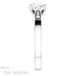 Cushion Cut Forever One Moissanite Engagement Ring #GTJ1033-cushion-fo-w
