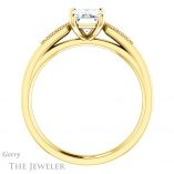Emerald Cut Forever Brilliant Moissanite Engagement Ring #GTJ1033-emerald-fb-y