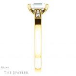 Emerald Cut Forever Brilliant Moissanite Engagement Ring #GTJ1033-emerald-fb-y