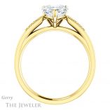 Heart Shaped Forever Brilliant Moissanite Engagement Ring #GTJ1033-heart-fb-y
