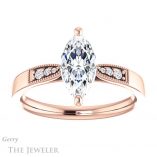 Marquise Cut Forever Brilliant Moissanite Engagement Ring #GTJ1033-marquise-fb-r