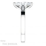 Marquise Cut Forever One Moissanite Engagement Ring #GTJ1033-marquise-fb-w 3 Marquise Cut Forever Brilliant Moissanite Engagement Ring #GTJ1033-marquise-fb-w