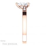 Pear Shaped Forever One Moissanite Engagement Ring #GTJ1033-pear-fb-r 3 Pear Shaped Forever Brilliant Moissanite Engagement Ring #GTJ1033-pear-fb-r