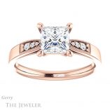 Princess Cut Forever One Moissanite Engagement Ring #GTJ1033-square-fo-r 1 Princess Cut Forever One Moissanite Engagement Ring #GTJ1033-square-fo-r