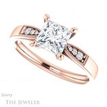 Princess Cut Forever One Moissanite Engagement Ring #GTJ1033-square-fo-r 5 Princess Cut Forever One Moissanite Engagement Ring #GTJ1033-square-fo-r