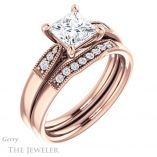 Princess Cut Forever One Moissanite Engagement Ring #GTJ1033-square-fo-r 6 Princess Cut Forever One Moissanite Engagement Ring #GTJ1033-square-fo-r