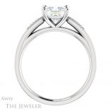 Princess Cut Forever One Moissanite Engagement Ring #GTJ1033-square-fo-w 2 Princess Cut Forever One Moissanite Engagement Ring #GTJ1033-square-fo-w