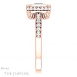 Emerald Cut Forever Brilliant Moissanite Engagement Ring #GTJ1034-emerald-fb-r