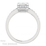 Emerald Cut Forever Brilliant Moissanite Engagement Ring #GTJ1034-emerald-fb-w