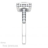 Emerald Cut Forever Brilliant Moissanite Engagement Ring #GTJ1034-emerald-fb-w