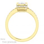 Emerald Cut Forever Brilliant Moissanite Engagement Ring #GTJ1034-emerald-fb-y