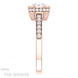 Round Cut Forever One Moissanite Engagement Ring #GTJ1034-round-fo-r 3 Round Cut Forever One Moissanite Engagement Ring #GTJ1034-round-fo-r