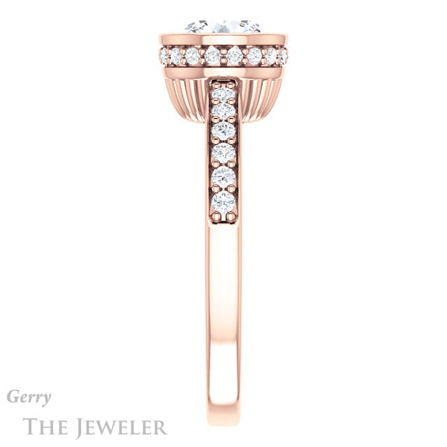 Round Cut Forever One Moissanite Engagement Ring #GTJ1034-round-fo-r 3 Round Cut Forever One Moissanite Engagement Ring #GTJ1034-round-fo-r