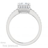 Princess Cut Forever One Moissanite Engagement Ring #GTJ1034-square-fo-w