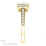 Princess Cut Forever One Moissanite Engagement Ring #GTJ1034-square-fo-y