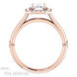 Emerald Cut Forever One Moissanite Engagement Ring #GTJ1035-emerald-fb-r 2 Emerald Cut Forever Brilliant Moissanite Engagement Ring #GTJ1035-emerald-fb-r