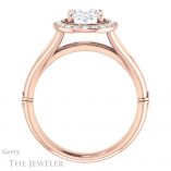 Oval Shaped Forever One Moissanite Engagement Ring #GTJ1035-oval-fo-r
