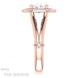 Oval Shaped Forever One Moissanite Engagement Ring #GTJ1035-oval-fo-r