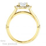 Oval Shaped Forever One Moissanite Engagement Ring #GTJ1035-oval-fo-y 2 Oval Shaped Forever One Moissanite Engagement Ring #GTJ1035-oval-fo-y