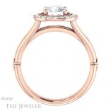 Round Cut Forever One Moissanite Engagement Ring #GTJ1035-round-fo-r 2 Round Cut Forever One Moissanite Engagement Ring #GTJ1035-round-fo-r