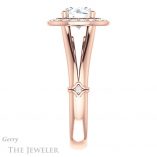 Round Cut Forever One Moissanite Engagement Ring #GTJ1035-round-fo-r 3 Round Cut Forever One Moissanite Engagement Ring #GTJ1035-round-fo-r