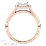 Princess Cut Forever One Moissanite Engagement Ring #GTJ1035-square-fo-r