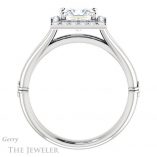 Princess Cut Forever One Moissanite Engagement Ring #GTJ1035-square-fo-w 2 Princess Cut Forever One Moissanite Engagement Ring #GTJ1035-square-fo-w