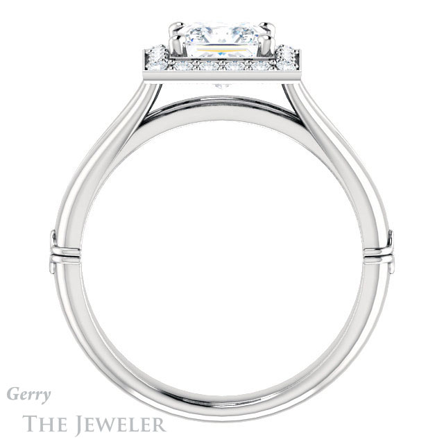 Princess Cut Forever One Moissanite Engagement Ring #GTJ1035-square-fo-w 2 Princess Cut Forever One Moissanite Engagement Ring #GTJ1035-square-fo-w