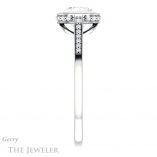 Cushion Cut Forever One Moissanite Engagement Ring #GTJ1037-cushion-fo-w 3 Cushion Cut Forever One Moissanite Engagement Ring #GTJ1037-cushion-fo-w