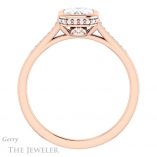 Emerald Cut Forever One Moissanite Engagement Ring #GTJ1037-emerald-fb-r 2 Emerald Cut Forever Brilliant Moissanite Engagement Ring #GTJ1037-emerald-fb-r