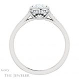 Marquise Cut Forever One Moissanite Engagement Ring #GTJ1037-marquise-fb-w 2 Marquise Cut Forever Brilliant Moissanite Engagement Ring #GTJ1037-marquise-fb-w