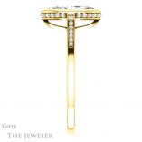 Marquise Cut Forever One Moissanite Engagement Ring #GTJ1037-marquise-fb-y 3 Marquise Cut Forever Brilliant Moissanite Engagement Ring #GTJ1037-marquise-fb-y