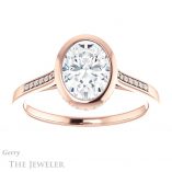 Oval Shaped Forever One Moissanite Engagement Ring #GTJ1037-oval-fo-r 1 Oval Shaped Forever One Moissanite Engagement Ring #GTJ1037-oval-fo-r