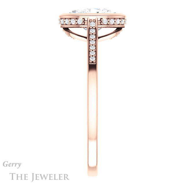 Oval Shaped Forever One Moissanite Engagement Ring #GTJ1037-oval-fo-r 3 Oval Shaped Forever One Moissanite Engagement Ring #GTJ1037-oval-fo-r