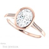 Oval Shaped Forever One Moissanite Engagement Ring #GTJ1037-oval-fo-r 5 Oval Shaped Forever One Moissanite Engagement Ring #GTJ1037-oval-fo-r