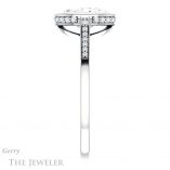 Oval Shaped Forever One Moissanite Engagement Ring #GTJ1037-oval-fo-w 3 Oval Shaped Forever One Moissanite Engagement Ring #GTJ1037-oval-fo-w